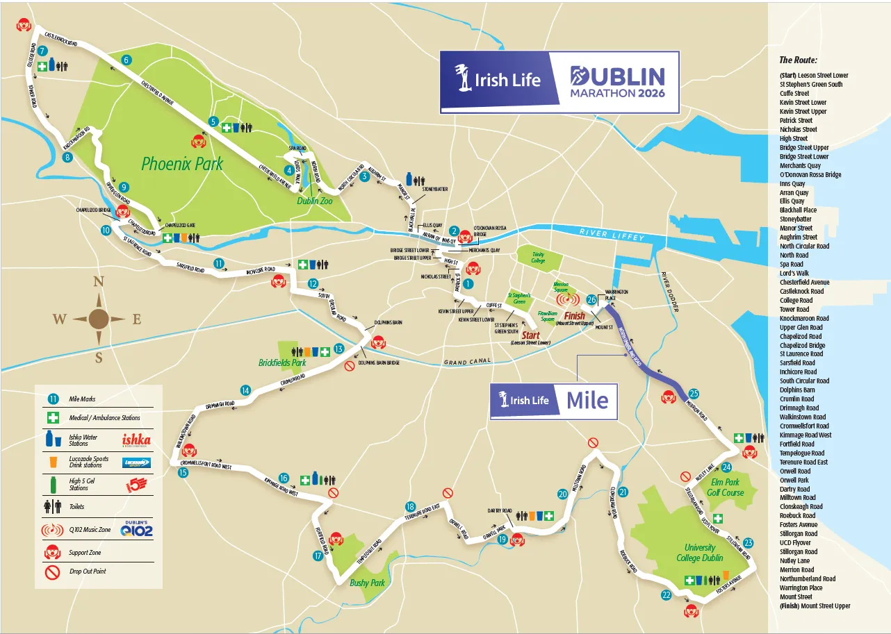 Mapa que muestra el recorrido de la cursa