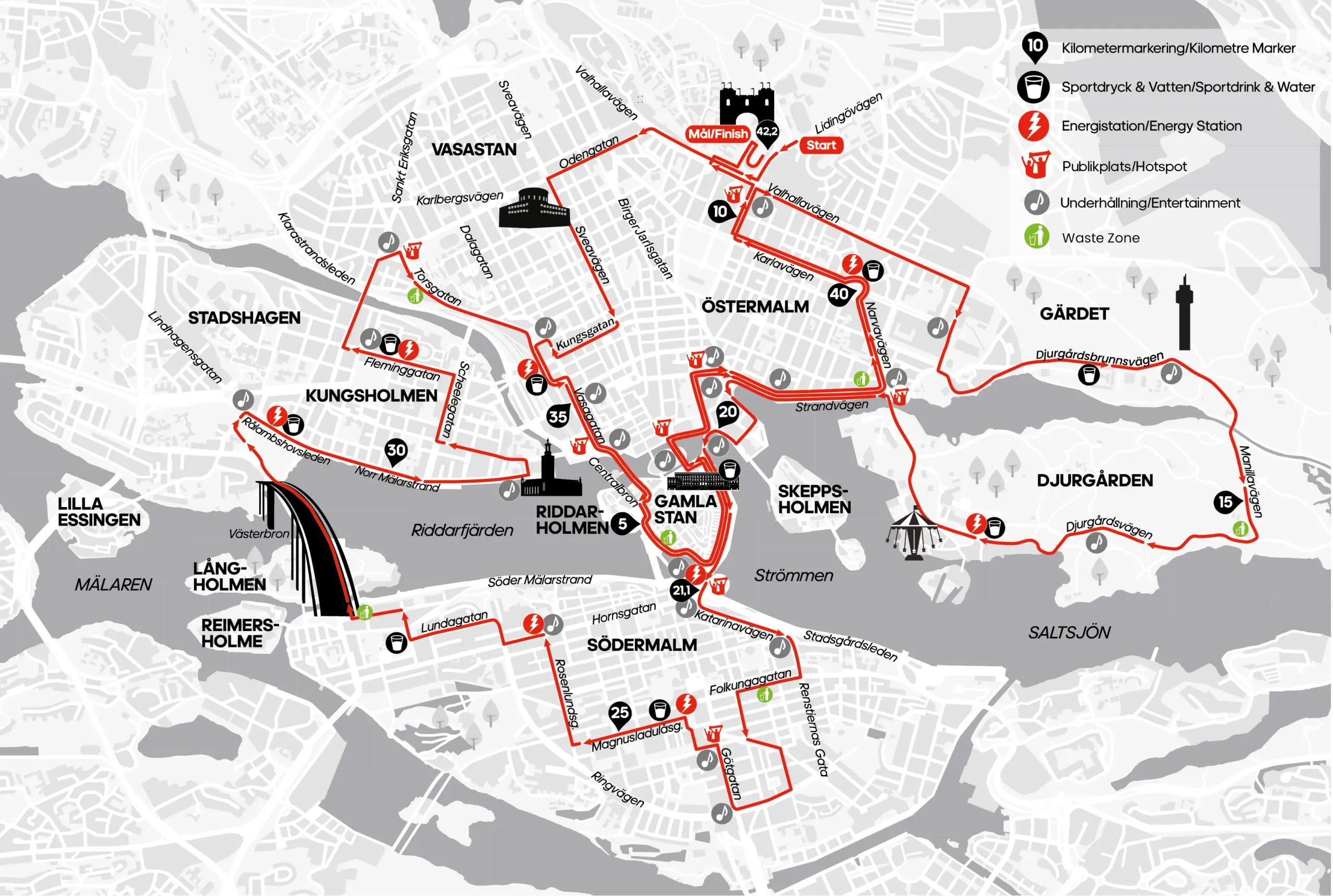 Mapa que muestra el recorrido de la cursa
