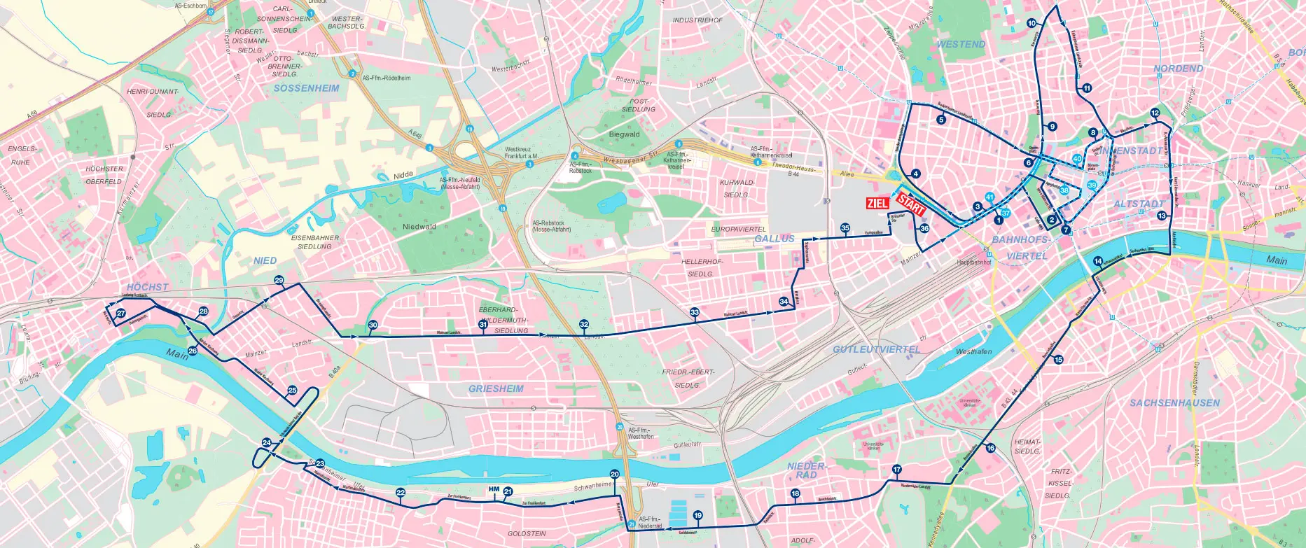 Mapa que muestra el recorrido de la cursa