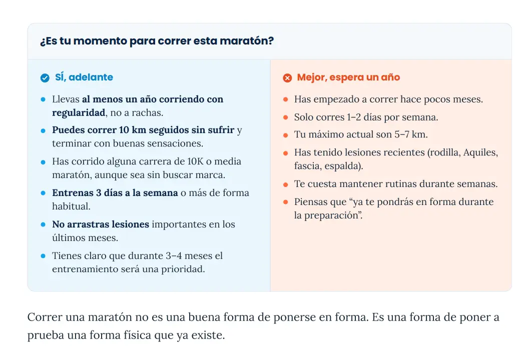 Guía de preparación para tu maratón