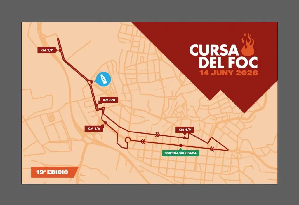 Mapa que muestra el recorrido de la cursa