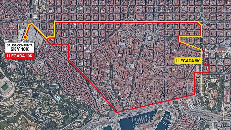 Mapa que muestra el recorrido de la cursa