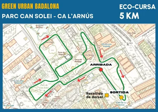 Mapa que muestra el recorrido de la cursa