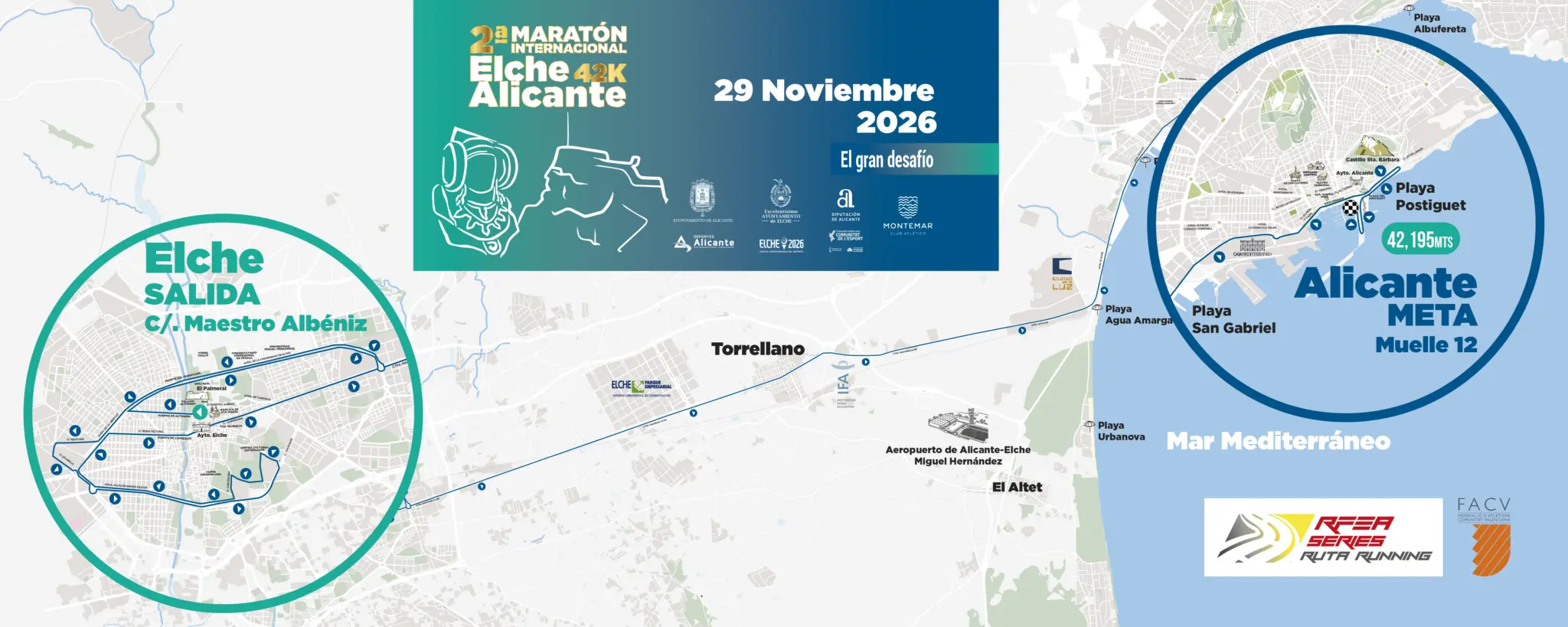Mapa que muestra el recorrido de la cursa
